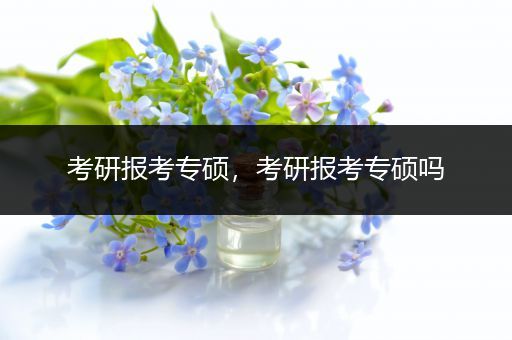 考研报考专硕，考研报考专硕吗