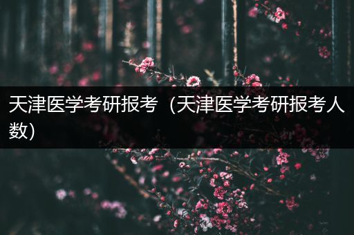 天津医学考研报考（天津医学考研报考人数）