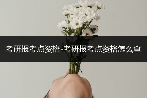 考研报考点资格-考研报考点资格怎么查