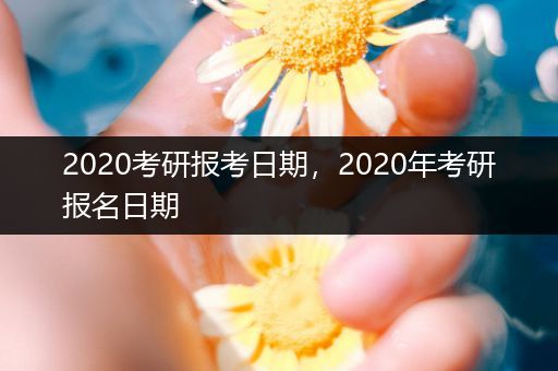 2020考研报考日期，2020年考研报名日期