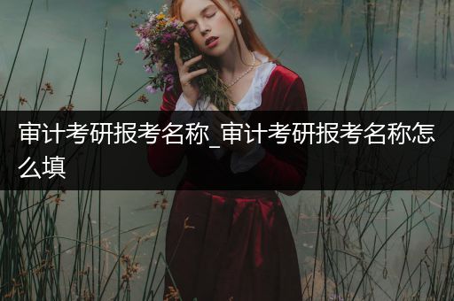 审计考研报考名称_审计考研报考名称怎么填