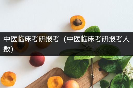 中医临床考研报考（中医临床考研报考人数）