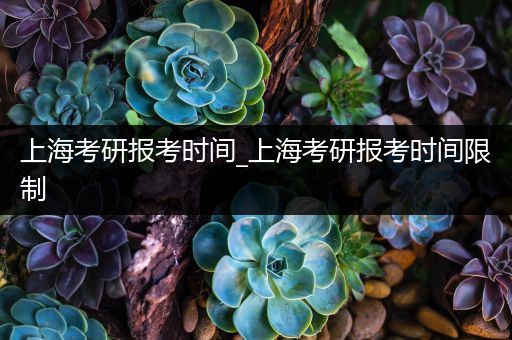 上海考研报考时间_上海考研报考时间限制