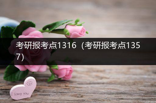 考研报考点1316（考研报考点1357）