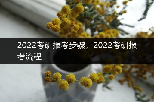 2022考研报考步骤，2022考研报考流程