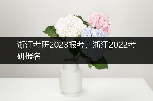 浙江考研2023报考，浙江2022考研报名