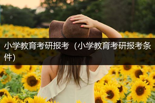 小学教育考研报考（小学教育考研报考条件）