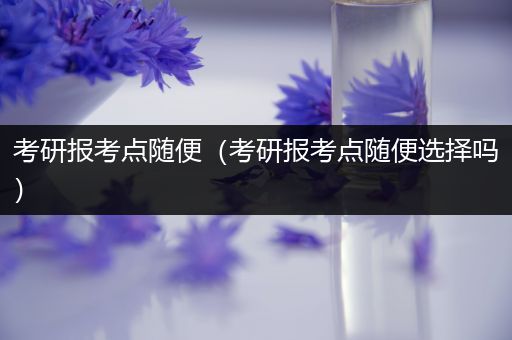 考研报考点随便（考研报考点随便选择吗）