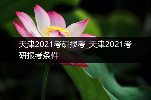 天津2021考研报考_天津2021考研报考条件