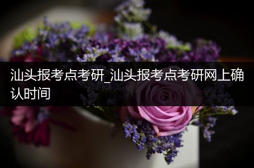 汕头报考点考研_汕头报考点考研网上确认时间