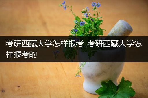 考研西藏大学怎样报考_考研西藏大学怎样报考的