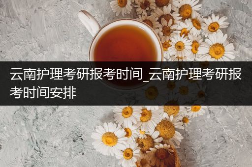 云南护理考研报考时间_云南护理考研报考时间安排