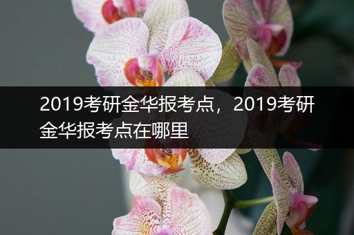 2019考研金华报考点，2019考研金华报考点在哪里