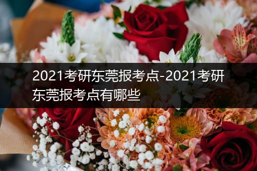 2021考研东莞报考点-2021考研东莞报考点有哪些