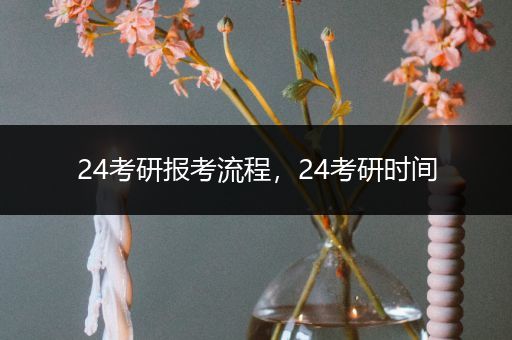 24考研报考流程，24考研时间