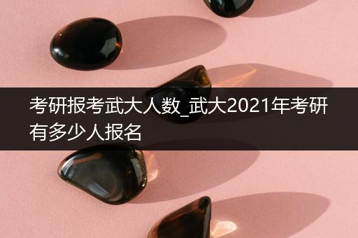 考研报考武大人数_武大2021年考研有多少人报名