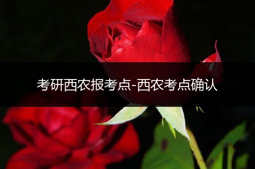 考研西农报考点-西农考点确认