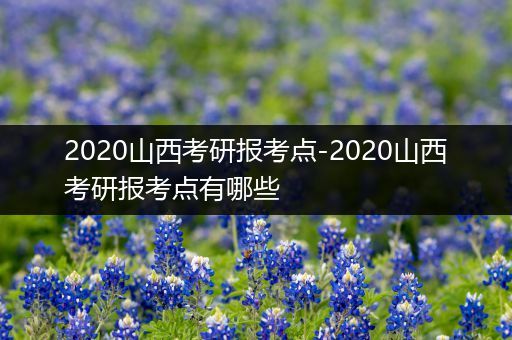 2020山西考研报考点-2020山西考研报考点有哪些