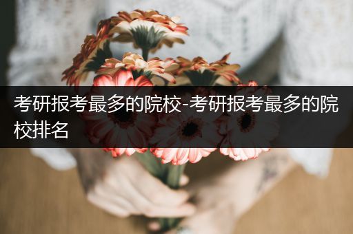 考研报考最多的院校-考研报考最多的院校排名