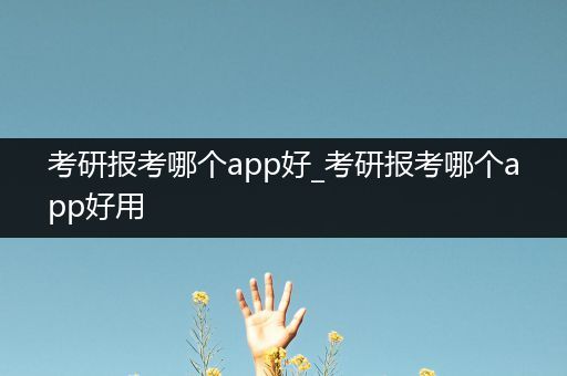 考研报考哪个app好_考研报考哪个app好用