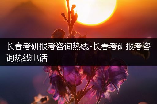 长春考研报考咨询热线-长春考研报考咨询热线电话