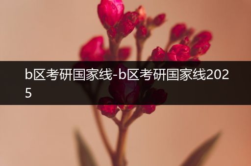 b区考研国家线-b区考研国家线2025