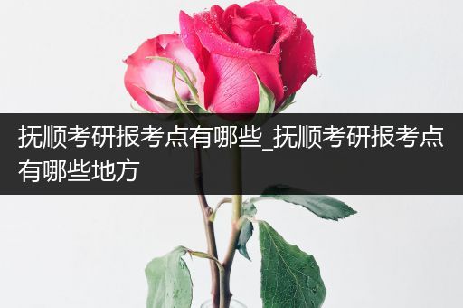 抚顺考研报考点有哪些_抚顺考研报考点有哪些地方
