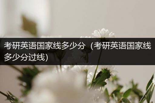 考研英语国家线多少分（考研英语国家线多少分过线）